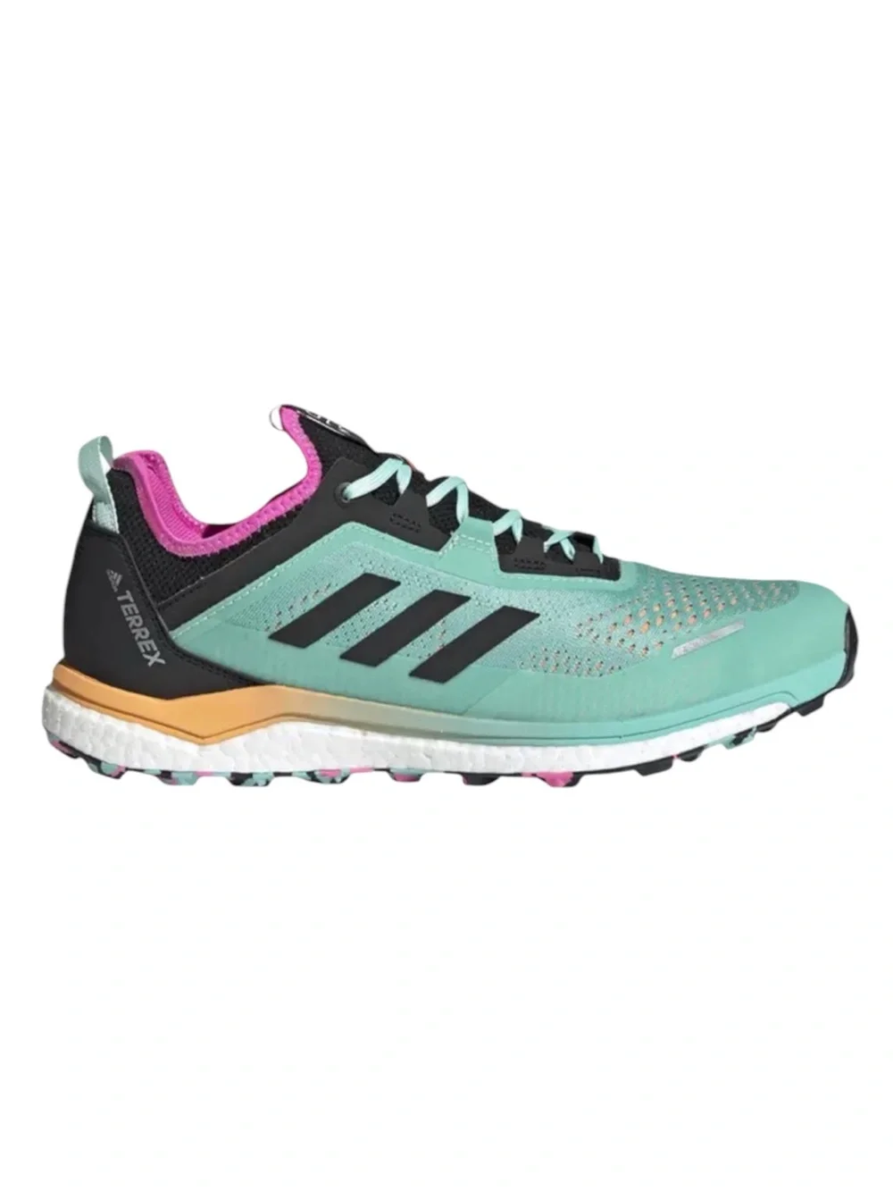 Adidas TERREX AGRAVIC FLOW Sneakers in Acid Mint/Core Black W/ Screaming Pink